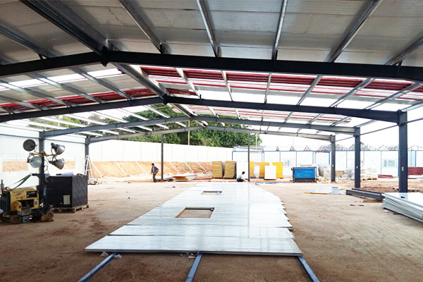 steel structure warehouse construction