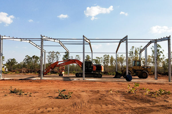 warehouse peb structure