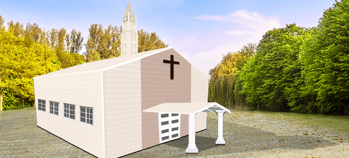 metal church building